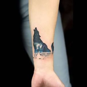 фото тату волк от 12.03.2018 №027 - tattoo wolf - tattoo-photo.ru