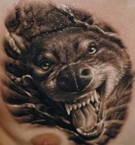 фото тату волк от 12.03.2018 №028 - tattoo wolf - tattoo-photo.ru
