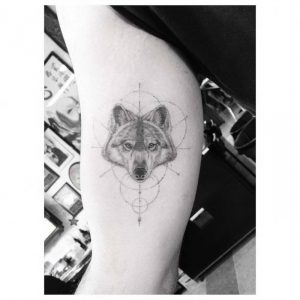 фото тату волк от 12.03.2018 №029 - tattoo wolf - tattoo-photo.ru