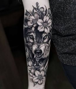 фото тату волк от 12.03.2018 №038 - tattoo wolf - tattoo-photo.ru