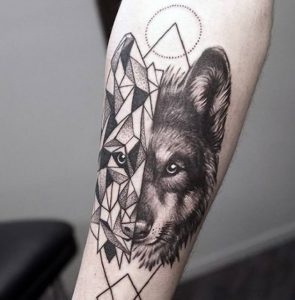 фото тату волк от 12.03.2018 №048 - tattoo wolf - tattoo-photo.ru
