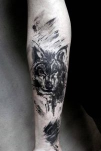 фото тату волк от 12.03.2018 №050 - tattoo wolf - tattoo-photo.ru