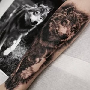фото тату волк от 12.03.2018 №052 - tattoo wolf - tattoo-photo.ru