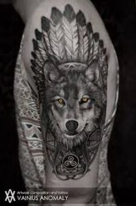 фото тату волк от 12.03.2018 №057 - tattoo wolf - tattoo-photo.ru