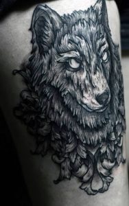 фото тату волк от 12.03.2018 №060 - tattoo wolf - tattoo-photo.ru