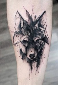 фото тату волк от 12.03.2018 №064 - tattoo wolf - tattoo-photo.ru