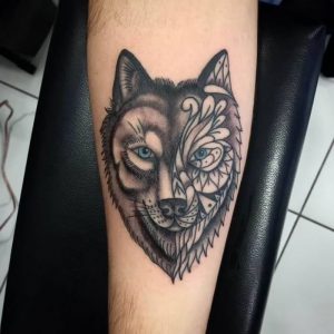 фото тату волк от 12.03.2018 №071 - tattoo wolf - tattoo-photo.ru