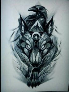 фото тату волк от 12.03.2018 №076 - tattoo wolf - tattoo-photo.ru
