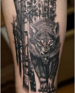 фото тату волк от 12.03.2018 №086 - tattoo wolf - tattoo-photo.ru