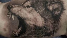 фото тату волк от 12.03.2018 №088 - tattoo wolf - tattoo-photo.ru