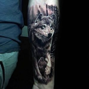 фото тату волк от 12.03.2018 №090 - tattoo wolf - tattoo-photo.ru