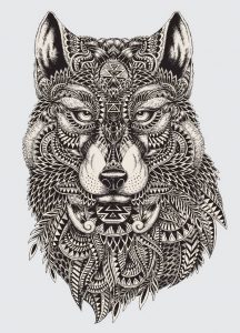 фото тату волк от 12.03.2018 №093 - tattoo wolf - tattoo-photo.ru