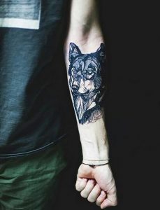 фото тату волк от 12.03.2018 №101 - tattoo wolf - tattoo-photo.ru