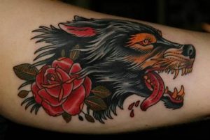 фото тату волк от 12.03.2018 №105 - tattoo wolf - tattoo-photo.ru