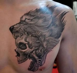 фото тату волк от 12.03.2018 №113 - tattoo wolf - tattoo-photo.ru