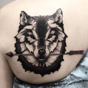 фото тату волк от 12.03.2018 №115 - tattoo wolf - tattoo-photo.ru
