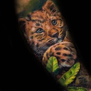 фото тату гепард от 22.01.2018 №008 - tattoo cheetah - tattoo-photo.ru