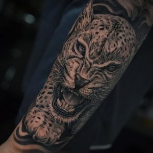 фото тату гепард от 22.01.2018 №009 - tattoo cheetah - tattoo-photo.ru