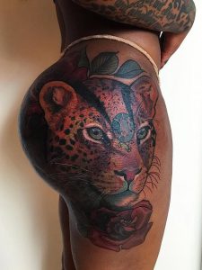 фото тату гепард от 22.01.2018 №013 - tattoo cheetah - tattoo-photo.ru