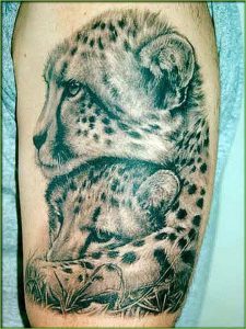 фото тату гепард от 22.01.2018 №035 - tattoo cheetah - tattoo-photo.ru