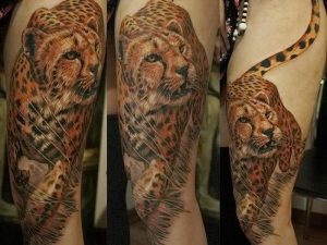 фото тату гепард от 22.01.2018 №038 - tattoo cheetah - tattoo-photo.ru
