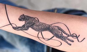 фото тату гепард от 22.01.2018 №041 - tattoo cheetah - tattoo-photo.ru