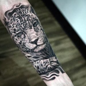фото тату гепард от 22.01.2018 №049 - tattoo cheetah - tattoo-photo.ru