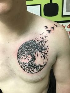 фото тату древо жизни от 09.01.2018 №046 - tattoo tree of life - tattoo-photo.ru