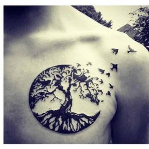 фото тату древо жизни от 09.01.2018 №047 - tattoo tree of life - tattoo-photo.ru