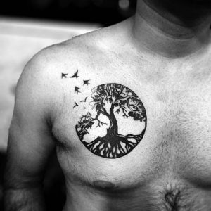 фото тату древо жизни от 09.01.2018 №070 - tattoo tree of life - tattoo-photo.ru