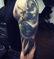 фото тату клоун от 14.01.2018 №001 — Clown tattoo — tattoo-photo.ru