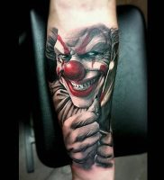 фото тату клоун от 14.01.2018 №003 — Clown tattoo — tattoo-photo.ru