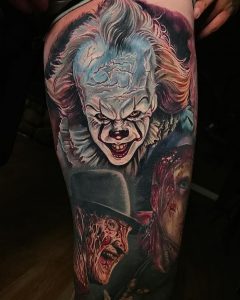 фото тату клоун от 14.01.2018 №006 - Clown tattoo - tattoo-photo.ru