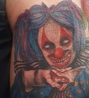фото тату клоун от 14.01.2018 №009 — Clown tattoo — tattoo-photo.ru