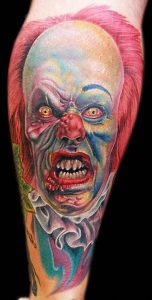 фото тату клоун от 14.01.2018 №017 - Clown tattoo - tattoo-photo.ru