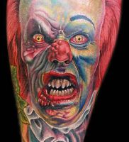 фото тату клоун от 14.01.2018 №017 — Clown tattoo — tattoo-photo.ru