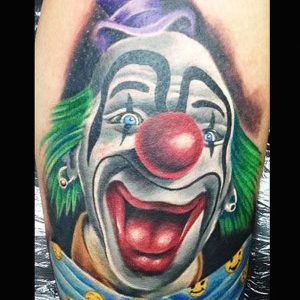 фото тату клоун от 14.01.2018 №024 - Clown tattoo - tattoo-photo.ru