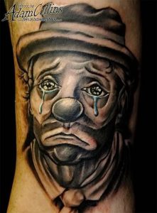 фото тату клоун от 14.01.2018 №036 - Clown tattoo - tattoo-photo.ru