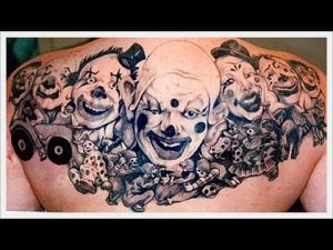 фото тату клоун от 14.01.2018 №049 - Clown tattoo - tattoo-photo.ru