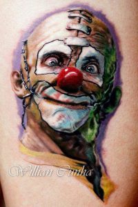 фото тату клоун от 14.01.2018 №050 - Clown tattoo - tattoo-photo.ru