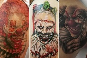 фото тату клоун от 14.01.2018 №053 - Clown tattoo - tattoo-photo.ru