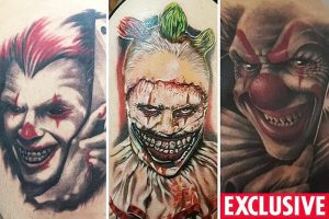 фото тату клоун от 14.01.2018 №071 - Clown tattoo - tattoo-photo.ru