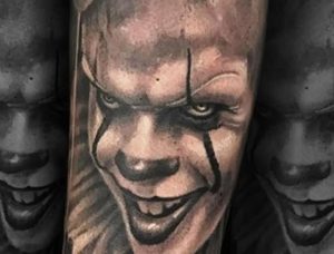 фото тату клоун от 14.01.2018 №072 - Clown tattoo - tattoo-photo.ru