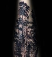 фото тату лес от 14.01.2018 №014 — forest tattoo — tattoo-photo.ru