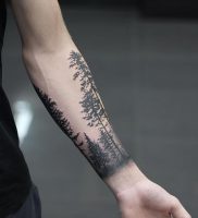 фото тату лес от 14.01.2018 №017 — forest tattoo — tattoo-photo.ru