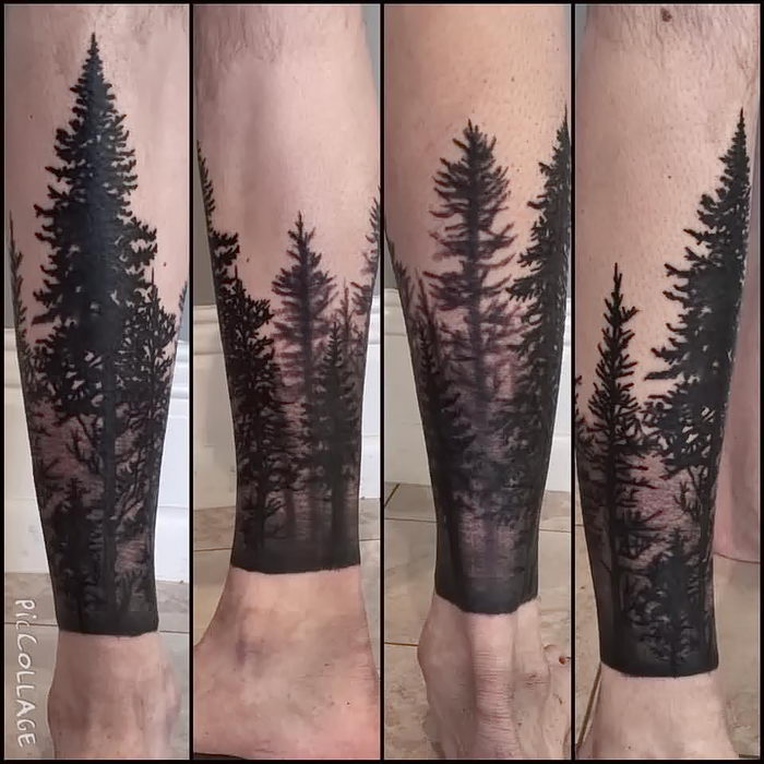 Фото татуировок с лесом