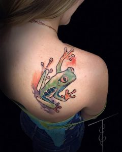 фото тату лягушка от 08.01.2018 №014 - tattoo frog - tattoo-photo.ru