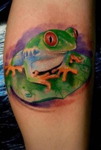 фото тату лягушка от 08.01.2018 №017 - tattoo frog - tattoo-photo.ru