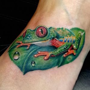 фото тату лягушка от 08.01.2018 №025 - tattoo frog - tattoo-photo.ru