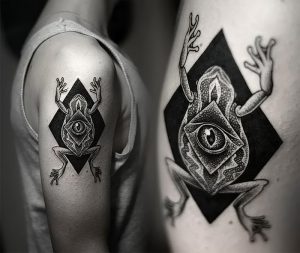 фото тату лягушка от 08.01.2018 №027 - tattoo frog - tattoo-photo.ru